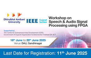 Workshop on Speech and Audio Signal Processing using FPGA