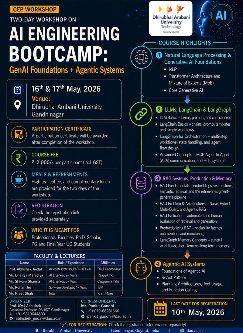 Two-Day Workshop on AI Engineering Bootcamp 2026