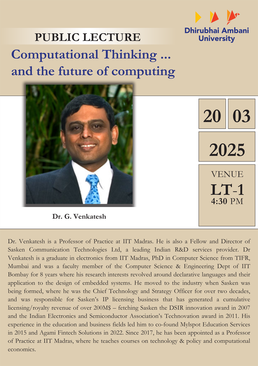 Dr. G. Venkatesh Talk