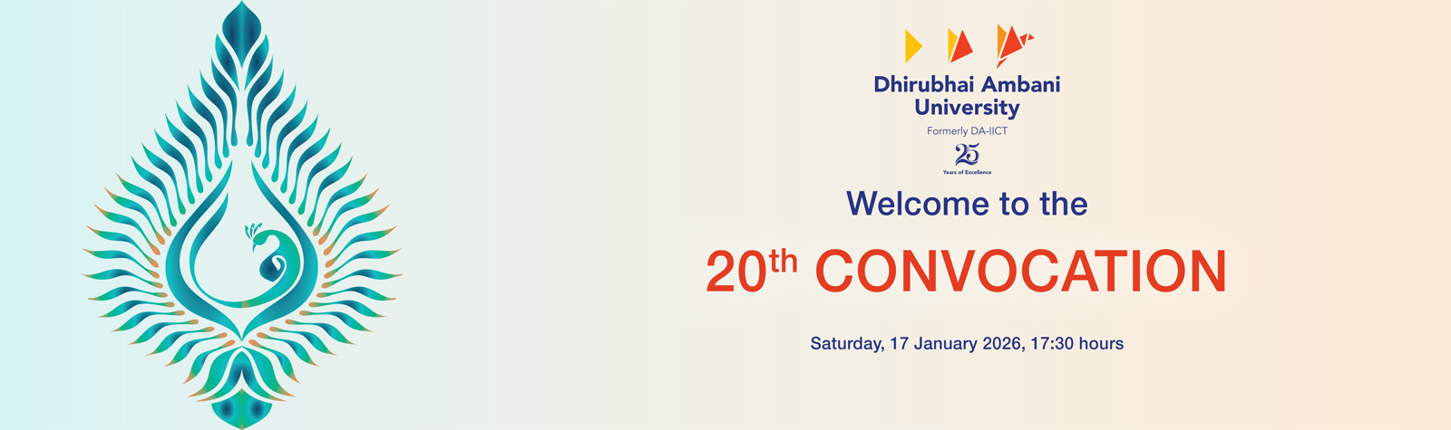 20th Convocation of Dhirubhai Ambani University