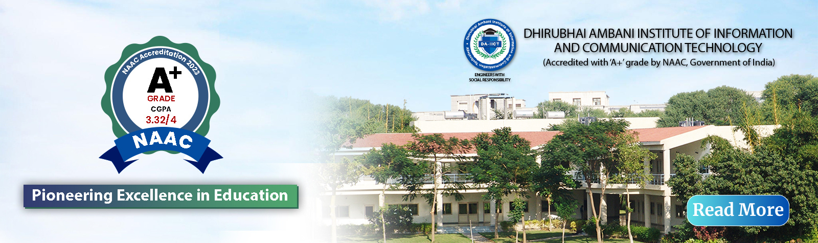 DA-IICT Achieves NAAC Grade A+ Accreditation