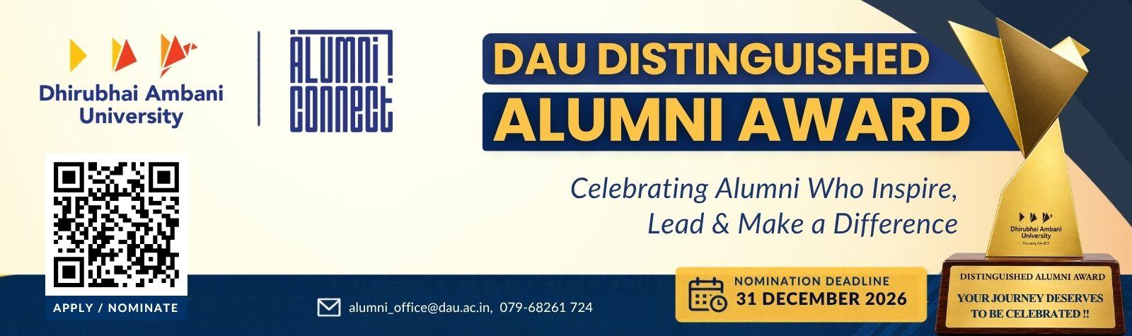 Distinguished Alumni Award 2026–27