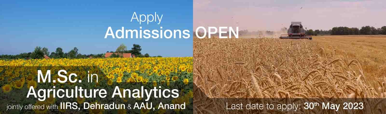 M.Sc. (Agriculture Analytics) 2023