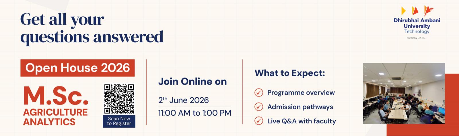 MSc AA programme Open House on 2nd June 2026