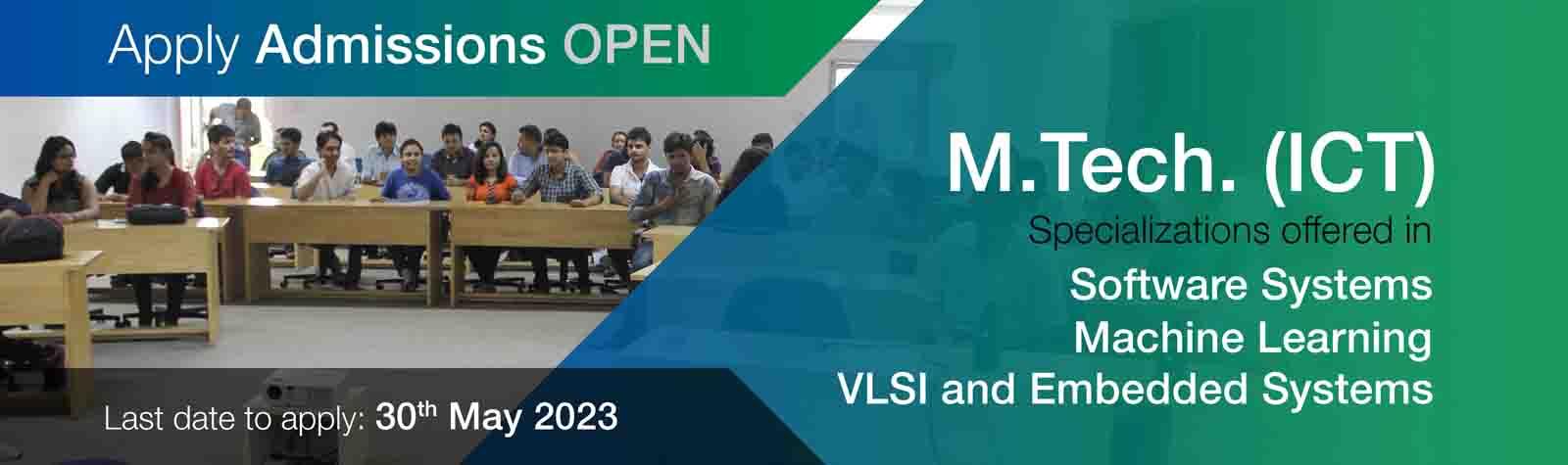 Admissions - M.Tech. (ICT)_2023