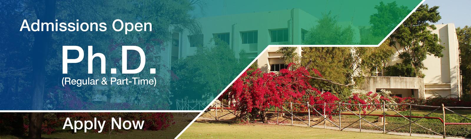 Ph.D. (Regular &amp; Part-Time) Admissions 2025