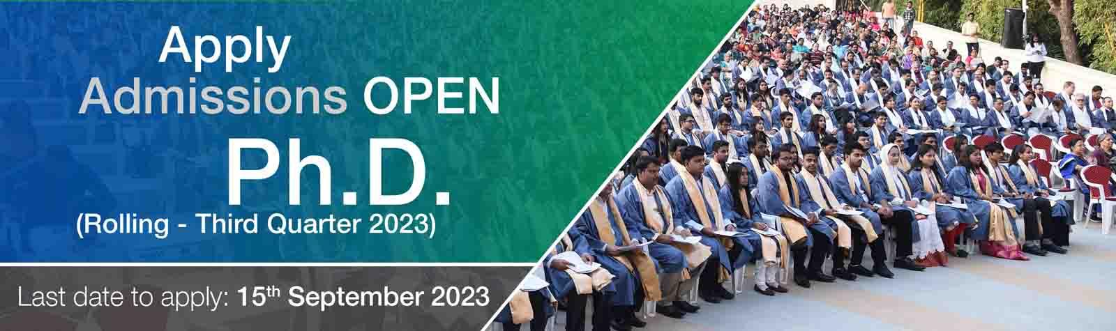 Ph.D. (Rolling – Third Quarter 2023) Admissions