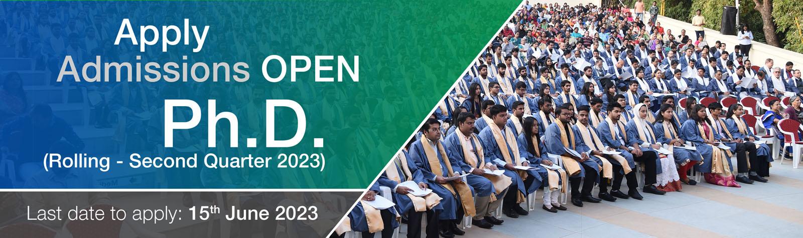 Ph.D. (Rolling – Second Quarter 2023) Admissions