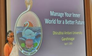 Talk on "Manage Your Inner World for a Better Future" at DAU